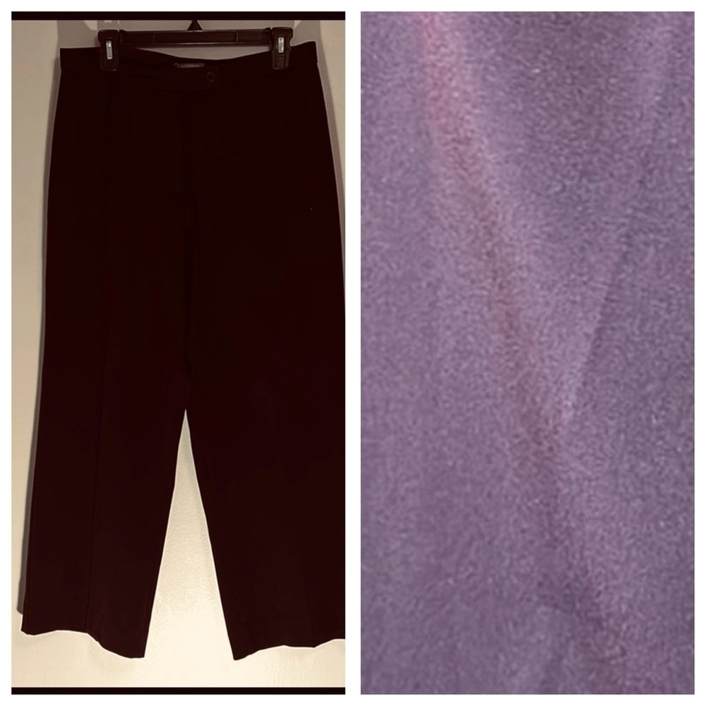 Investments Petites Women's Plum‎ Wide Leg Pants Size 14P